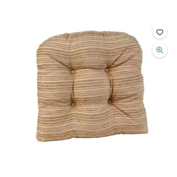 Klear Vu Memory Foam Chair Cushions, Non-Slip Grip Dot, set of 6 - Picture 1 of 6